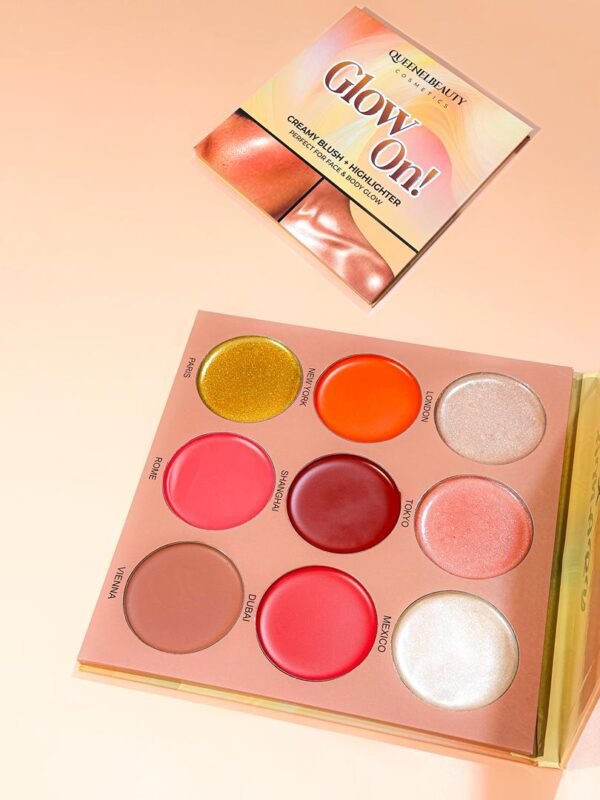 Glow On Creamy Blush + Highlighter Palette